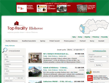 Tablet Screenshot of domy.reality-hlohovec.eu